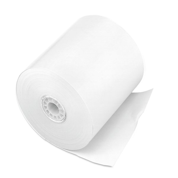 Iconex Impact Bond Paper Rolls, 3 x 150 ft, White, PK50 7702